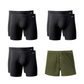 Eight pairs of black boxer briefs and one green shorts with 'NADS' branding on a white background.