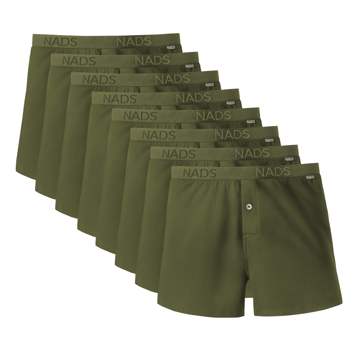 Organic Cotton Boxer 8 Pack: Green