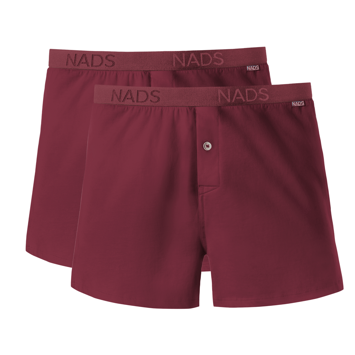 Organic Cotton Boxer 2 Pack: Maroon