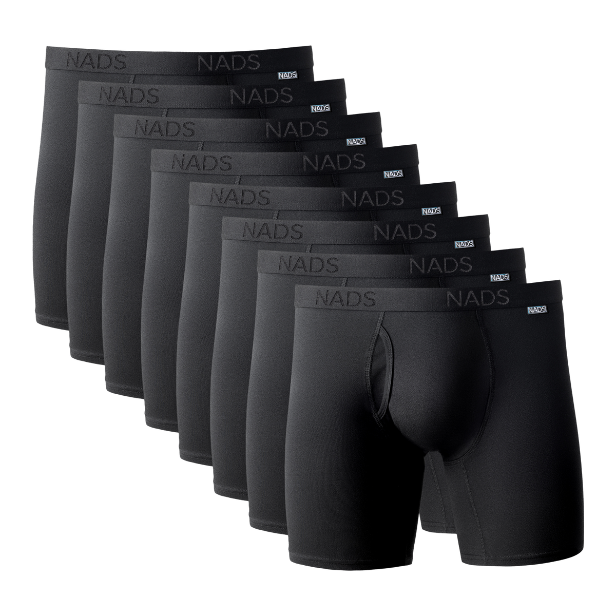 Organic Cotton Boxer Brief 8 Pack: Black